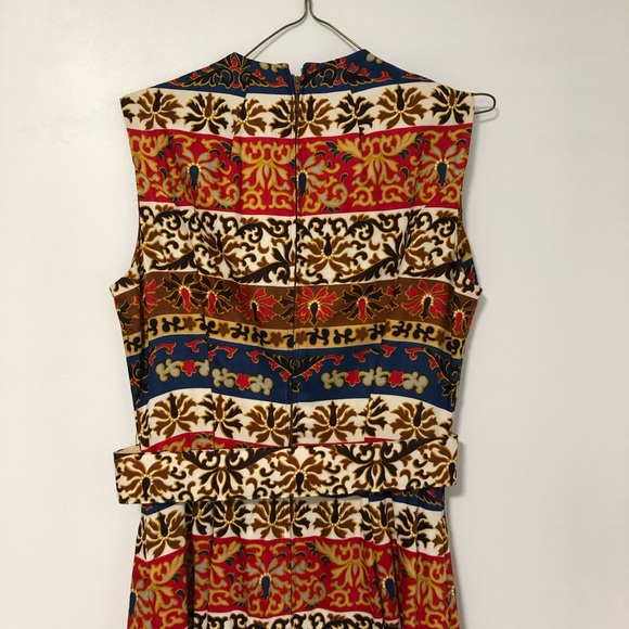 70s Vintage Print Dress - Picture 9 of 12